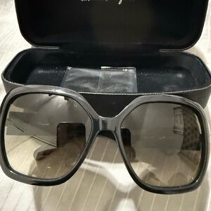Salvatore Ferragamo Stylish Black Oversized Sunglasses